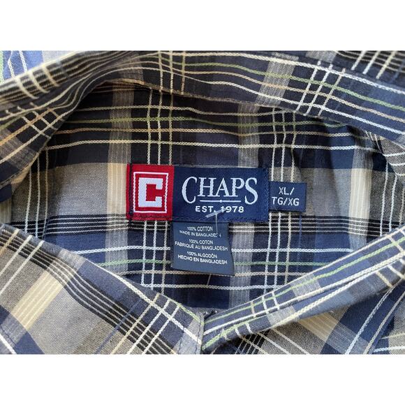 CHAPS, SIZE XL, BUTTON DOWN LONG SLEEVE SHIRT - Picture 3 of 3